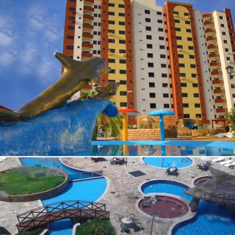 Flat Golden Dolphin Supreme - Com Roupas De Cama -Nao Aceitamos Pet - Utenstilios De Cozinha - Cama Super King Apartment Caldas Novas Luaran gambar